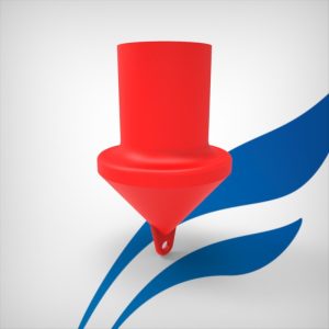 Geamandură cilindrică cu spumă